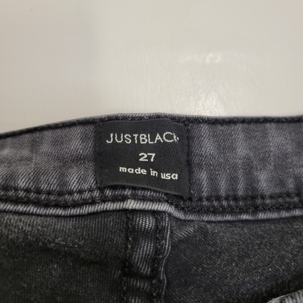 Just Black Skinny Jeans Womens‎ Size 27 Stretch Grey Slim Denim Pants Grey Wash - Picture 3 of 7